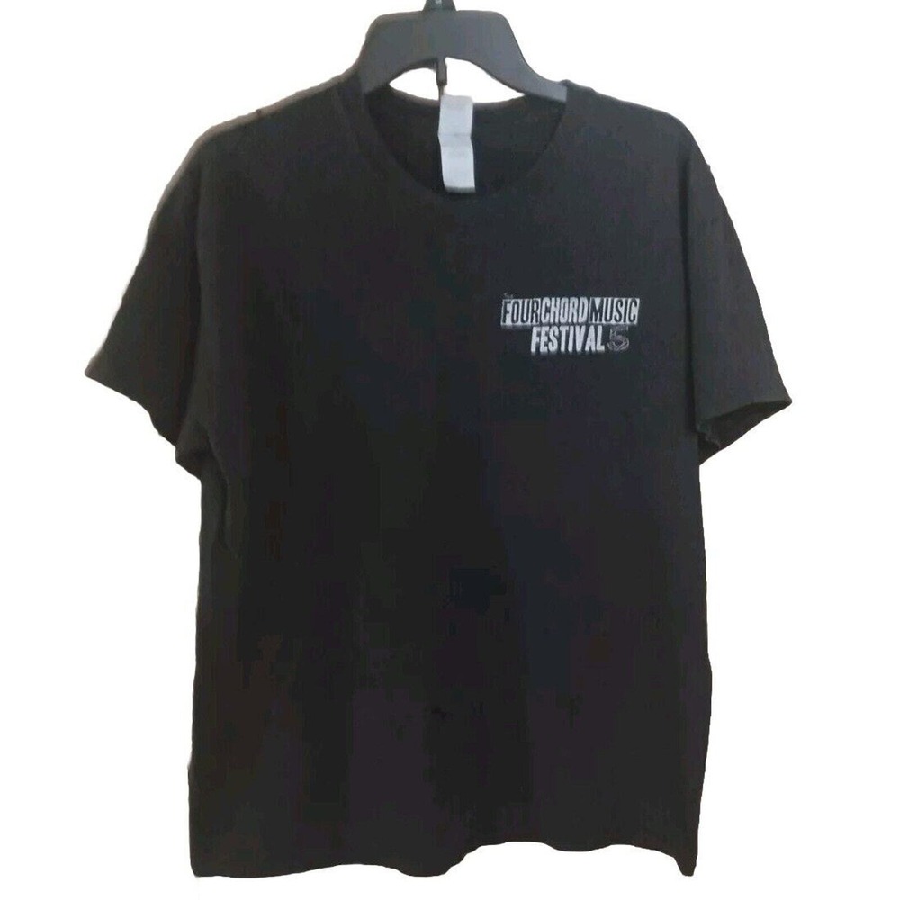 Gildan Four Chord Music Festival 5 Shirt Mens L Black 2018 Pittsburgh PA Concert